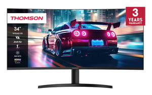 Thomson M34QG7Y14C datorskärm 86,4 cm (34") 3440 x 1440 px UltraWide Quad HD LCD Svart