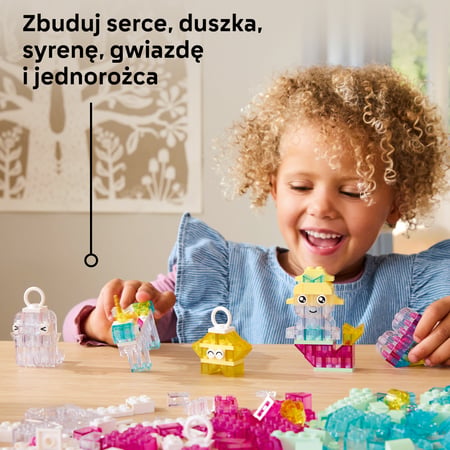 LEGO Classic Magiczny zestaw z przezroczystymi klockami