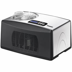 Unold 48806 Ice Cream Maker with Compressor, 1.5 L, 150 W, Black, Stainless Steel