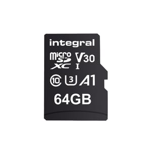 Integral INMSDX64G-100/70V30 64-GB-MicroSD-Flash-Speicherkarte (UHS-I)