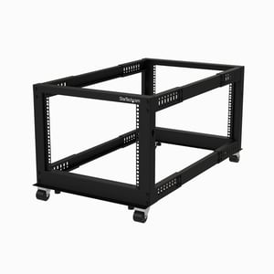 StarTech 4POSTRACK8U 8U-rack, fristående rack, svart