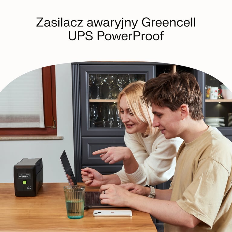 Green Cell UPS POWERPROOF 360W/650VA MODYFIKOWANA SINUSOIDA
