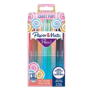 Papermate Flair mazak Średni Wielobarwny 16 szt.