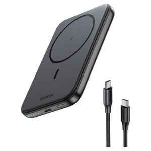 Ugreen 25207 5000 mAh Power Bank, Wireless Charging, Black