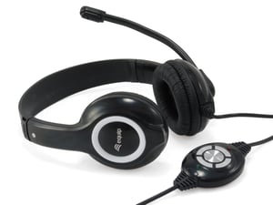 Equip 245301 Kopfhörer-Set, kabelgebunden, Kopfbügel, Anrufe/Musik, USB Typ A, schwarz