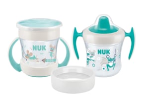 NUK Mini Cups 3 in 1 miseczka Zielony Orzeźwiające napoje 3 szt.