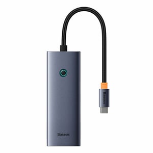 Baseus UltraJoy 5-Port kabelgebundenes USB 3.2 Gen 1 (3.1 Gen 1) Typ-C, grau