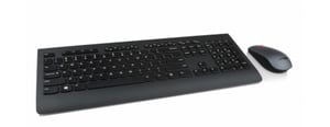 Lenovo 4X30H56829 Keyboard with Included Mouse, Universal RF Wireless, QWERTY US English, Black