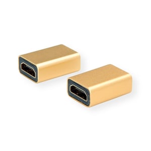 ROLINE 12.03.3153 HDMI Cable Adapter, Gold