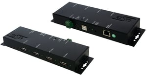 EXSYS EX-6002POE przedłużacz sieciowy Nadajnik sieciowy Czarny