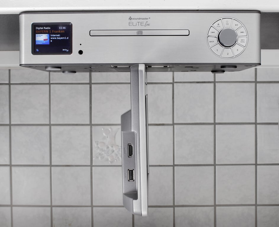 Soundmaster KTD1020SI odtwarzacz DVD/Blu-ray Odtwarzacz CD HiFi Srebrny
