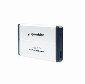 Gembird EE2-U3S-2-S Hard Drive Enclosure Silver 2.5" HDD Enclosure