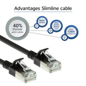 ACT DC7902 kabel sieciowy Czarny 2 m Cat6a U/FTP (STP)