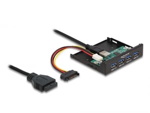 DeLOCK Interner 3,5-Zoll-USB-3.2-Gen-1-Hub mit 4 Anschlüssen