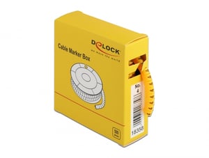 DeLOCK Cable Markers, No. 4, yellow, 500 pcs.