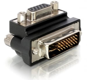 DeLOCK VGA Adapter DVI-I 15-pin FM VGA Czarny