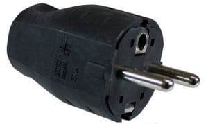 Bachmann 910.100 Electric Power Plug, Type F, Black, 2P+E