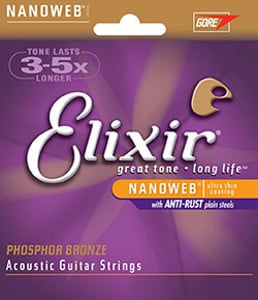 Elixir Strings 16027 strängar för musikinstrument, akustisk, 6 st., stål, gitarr