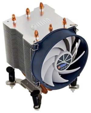Titan TTC-NK35TZ/R(KU) kylsystem för datorer Processor Luftkylare 9,5 cm Aluminium, Svart, Vit