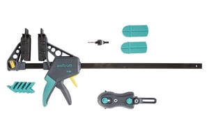wolfcraft GmbH 6988000 klamra Zacisk stolarski Szary, Turkusowy