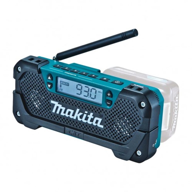 Makita MR052 radio Miejsce pracy Analogowe i cyfrowe Czarny, Niebieski