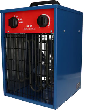 Blaupunkt EH9010 Wewnętrzna Czarny, Niebieski, Czerwony 3000 W Wentylator elektryczny ogrzewacza pomieszczeń