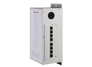 Hikvision DS-KAD606 Fast-Ethernet-Netzwerk-Switch (10/100) mit PoE-Unterstützung, weiß