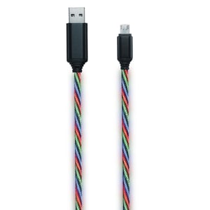 2GO 797145 kabel USB 1 m USB B Micro-USB B Wielobarwny