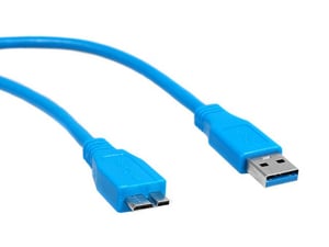 Maclean MCTV-735 USB 3.2 Gen 1 (3.1 Gen 1) Cable, 0.5 m, USB A to USB B, Blue