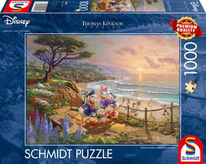 Schmidt Spiele Donald and Daisy: A Duck Day Afternoon Puzzle, 1,000-piece jigsaw puzzle. Cartoons