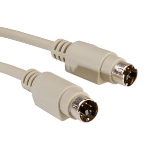 ROLINE PS/2-kabel, M – M, 6 m, grå