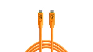 Tether Tools CUC15-ORG kabel USB USB 3.2 Gen 1 (3.1 Gen 1) 4,6 m USB C 5 Gbit/s Pomarańczowy