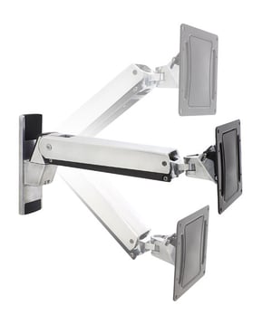 Ergotron Interactive Arm, VHD 152,4 cm (60") Ściana Aluminium, Czarny