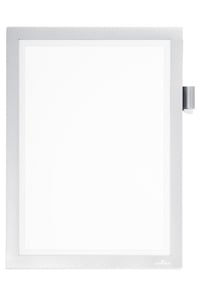Durable Duraframe Magnetic Frame, A4 Size, Silver Desk Pad, Silver