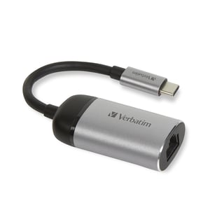 Verbatim 49146 USB 3.2 Gen 1 (3.1 Gen 1) Type-C-Dockingstation, Schwarz, Silber
