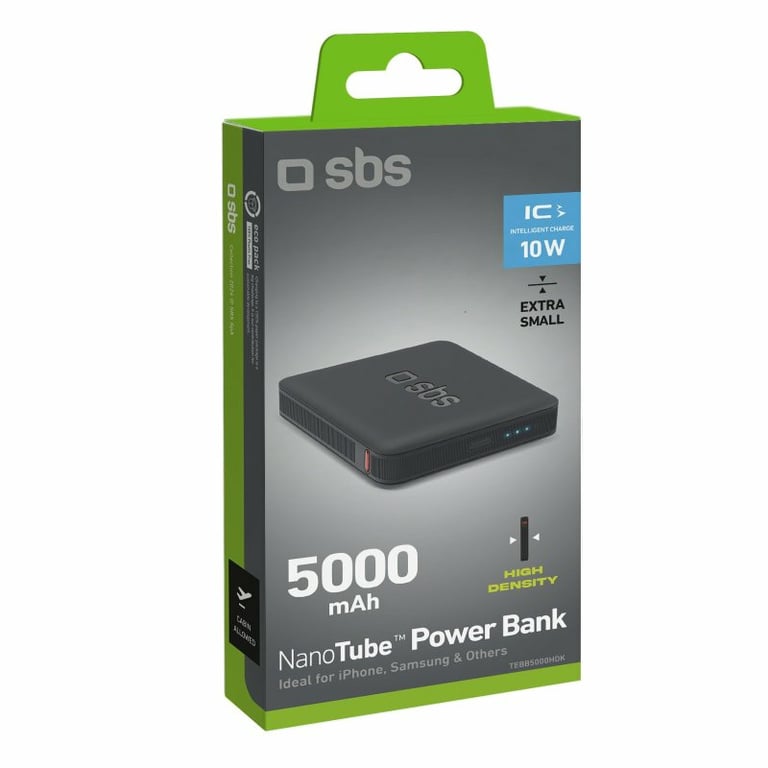 фото Зовнішній акумулятор (павербанк) SBS High Density Powerbank 10W 5000 mAh (TEBB5000HDK)