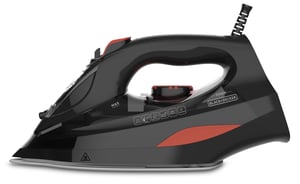 Black & Decker BXIR3000E Bügeleisen Dampfbügeleisen Keramiksohle 3000 W Schwarz, Orange