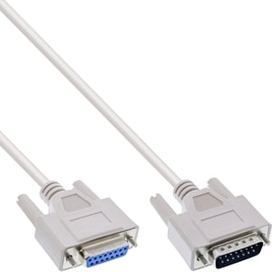 InLine 17740 parallellkabel, beige, 2 m, VGA (D-Sub)