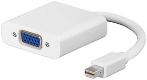 Microconnect MDPVGA adapter kablowy 0,15 m Mini DisplayPort VGA (D-Sub) Biały
