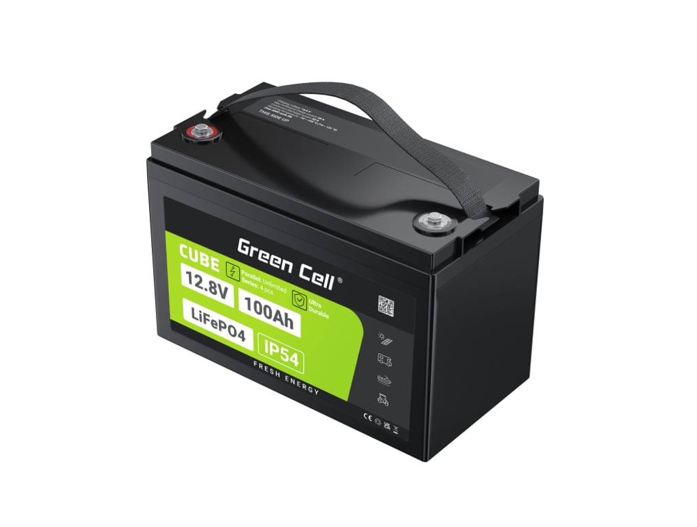 Green Cell CUBE Akumulator LiFePO4 100Ah 12.8V 1280Wh LFPGC12V100AH
