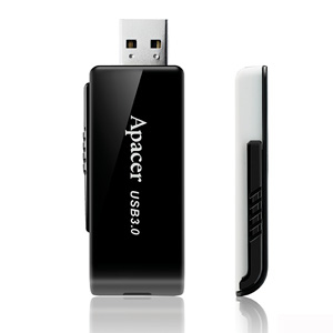 Apacer AH350 64GB pamięć USB USB Typu-A 3.2 Gen 1 (3.1 Gen 1) Czarny
