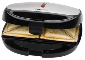 Clatronic ST/WA 3670 toster 800 W Svart, Rostfritt stål