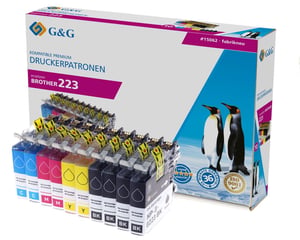 G&G 15062 nabój z tuszem 10 szt. Zamiennik Czarny, Cyjan, Purpurowy, Żółty