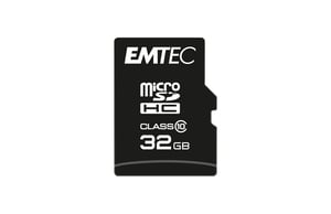 Emtec ECMSDM32GHC10CG 32 GB MicroSD-flashminne, klass 10