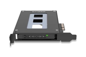 Icy Dock MB111VP-B hårddiskhölje SSD-hölje Svart 2,5"