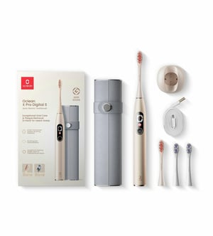 Oclean X Pro Digital Set Dorosły Soniczna szczoteczka do zębów Złoto