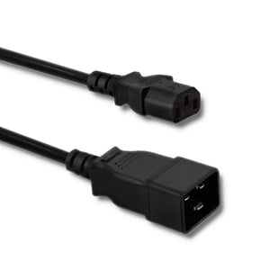Qoltec 53991 kabel zasilające Czarny 1,2 m C20 panel C13 panel