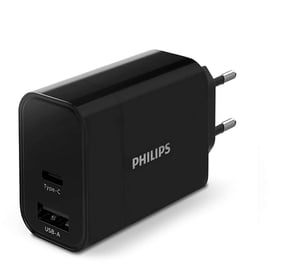 Philips DLP2621/12 Ladegerät für mobile Geräte, universell, schwarz, Wechselstrom, für den Innenbereich