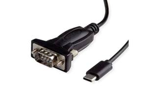 VALUE 12.99.1162 USB-C till DB9/DB25-adapter, svart