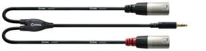 Cordial CFY 3 WMM-LONG kabel audio 3 m 3.5mm 2 x XLR (3-pin) Czarny, Srebrny